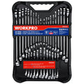WORKPRO 32-Piece SAE & Metric Combination Wrench Set â€?12-Point Regular & Stubby Styles