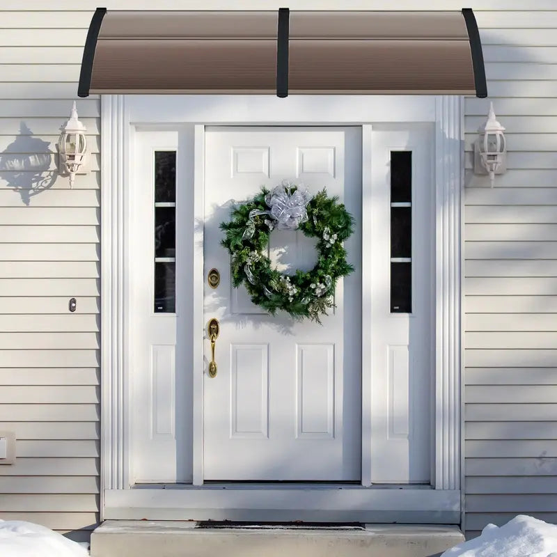 Sun and Rain-Resistant Window or Door Awning â€?UPF 50+ UV Protection