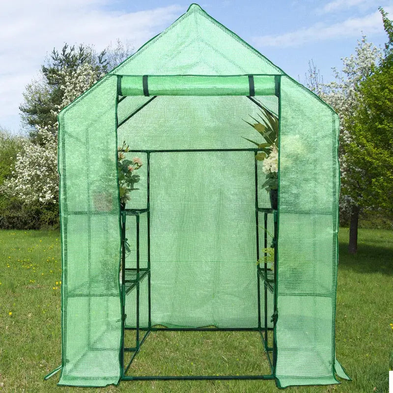 Walk-In Indoor/Outdoor Greenhouse Tent â€?4.8'×4.8'×6.4â€?Plant Growing Enclosure