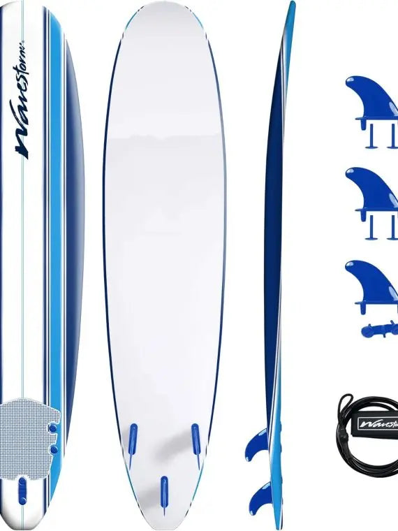 Wavestorm 8-Foot Classic Longboard â€?2025 Surfboard for Beginners & Cruisers