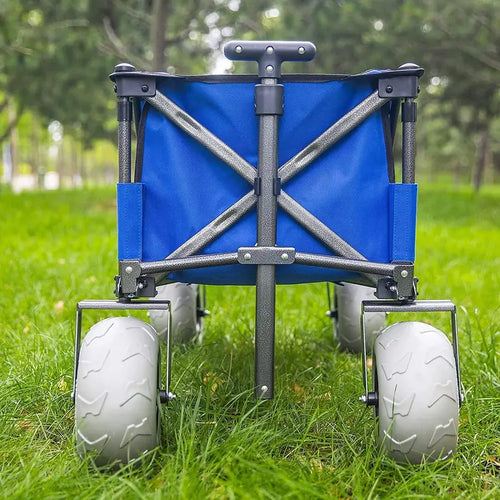 Sorin Heavy-Duty Beach Cart â€?Balloon Wheels, Durable Fabric, Sand-Ready, Easy-Fold Design