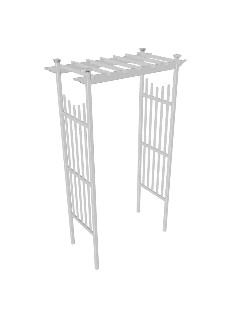 Vita 45â€?x 83.75â€?Cardiff Vinyl Arbor, White, VA78100