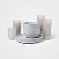 20pc Plastic Dinnerware Set Gray - Room Essentials