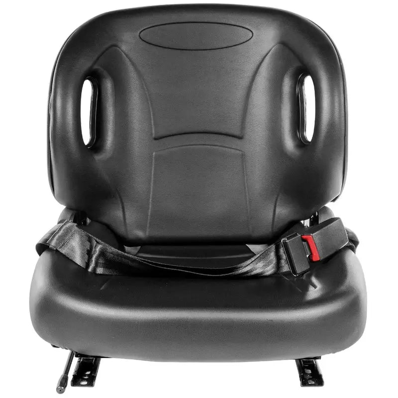 Universal Forklift Seat Replacement Seat Seatbelt Cat, Clark, Komatsu, Nissan, Yale, Toyota, Hyster -Black