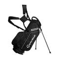 TaylorMade 5.0 ST Golf Stand Bag, Black/White, Lightweight, 5-Way Top, 6 Pockets, Dual Straps