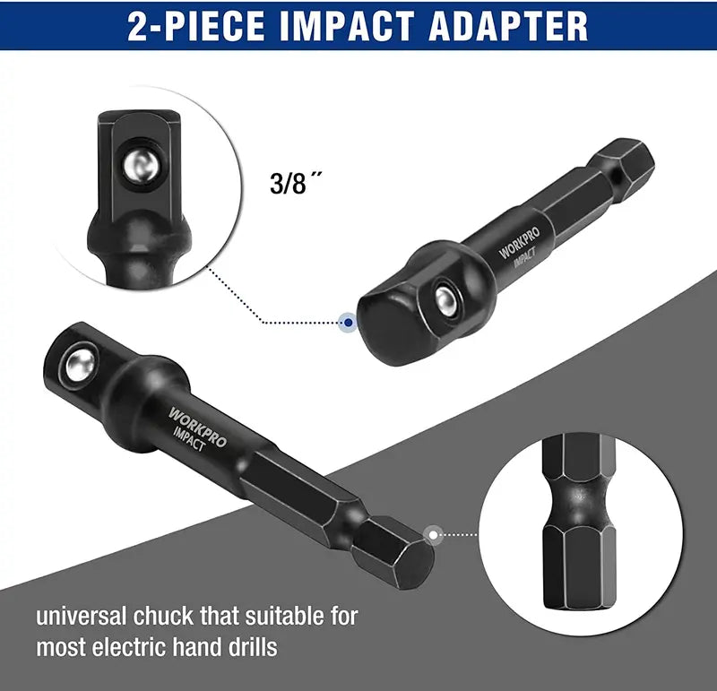 WORKPRO Impact Bolt & Nut Remover Set â€?15-Piece Ratcheting Removal Tool Kit