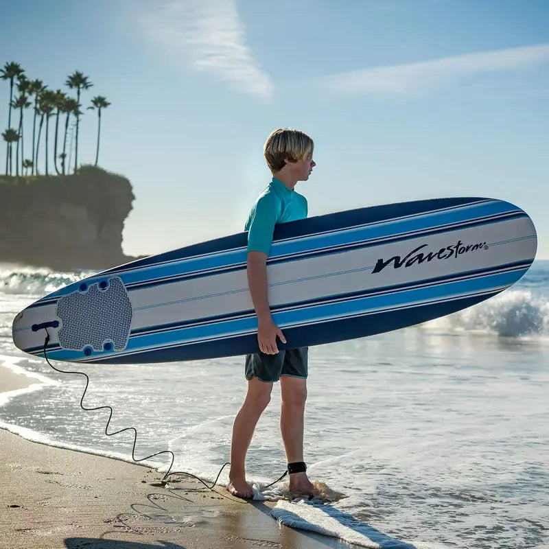 Wavestorm 8-Foot Foam Soft-Top Surfboard â€?Wax-Free Classic Longboard for All Skill Levels (2025)