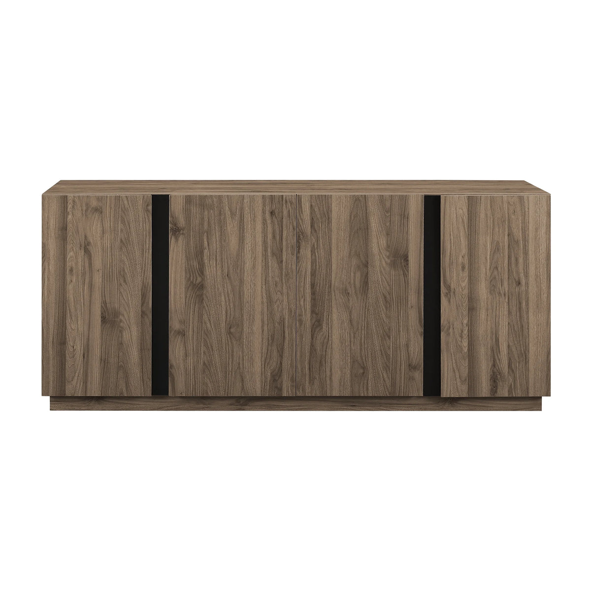 Walker Edison Modern 4 - Door TV Stand for Tvs up to 80, Slate Grey