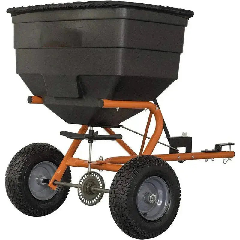 Tow-Behind Broadcast Spreader â€?185-Pound Capacity for Lawns, Fields & Landscaping
