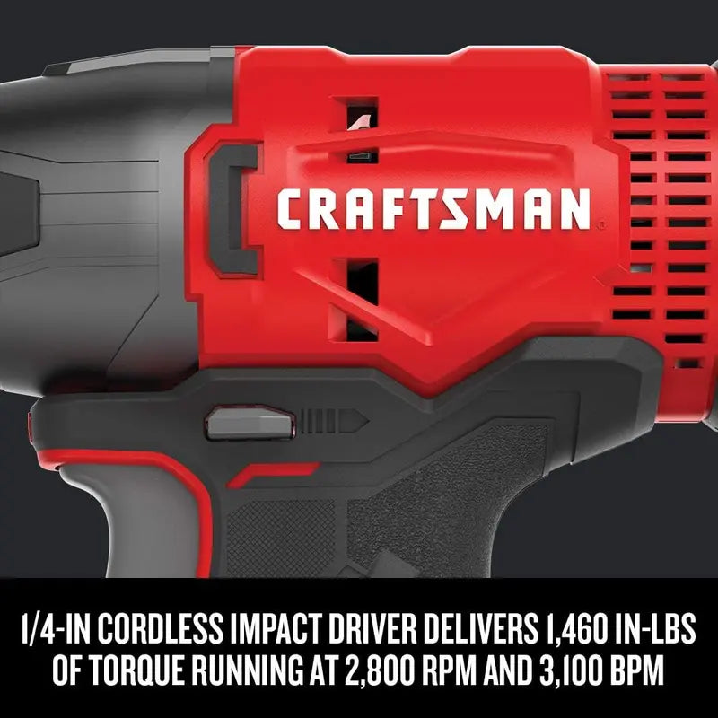 V20 MAX Dual-Tool Combo Kit â€?Cordless Drill + Impact Driver with 2 Batteries & Fast Charger (CMCK200C2AM)