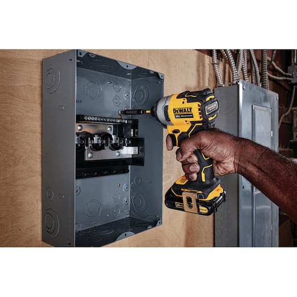 ATOMIC 20V MAX Cordless Brushless Compact 1/4 in. Impact Driver. (2) 20V 1.3Ah Batteries. Charger. and Bag