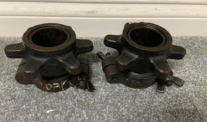 Vintage York Olympic Spin-Lock Collars â€?Set of Two, 5 lbs Each (10 lbs Total)