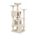 Sturdy Cat Tree with Perched Platforms, Scratching Surfaces, and Enclosed Condos