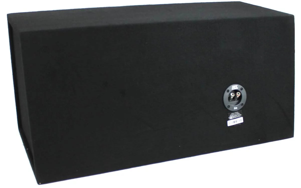 MTX 12 Dual Loaded Car Subwoofer w/Sub Box. Amplifier. & QPower Wiring Kit