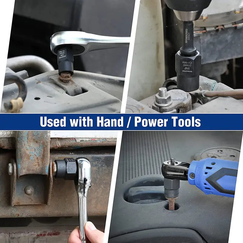 WORKPRO Impact Bolt & Nut Remover Set â€?15-Piece Ratcheting Removal Tool Kit