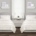 Lush Decor Belle Comforter Set White Twin XL