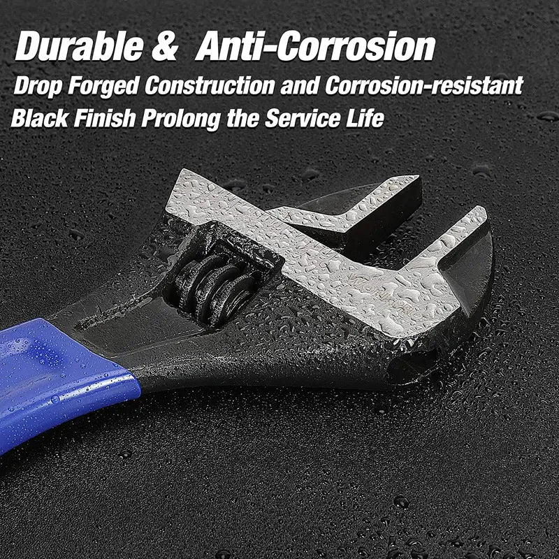 WORKPRO Adjustable Wrench Set â€?2-Piece Professional Tool Kit for Home, Garage & Workshop Use