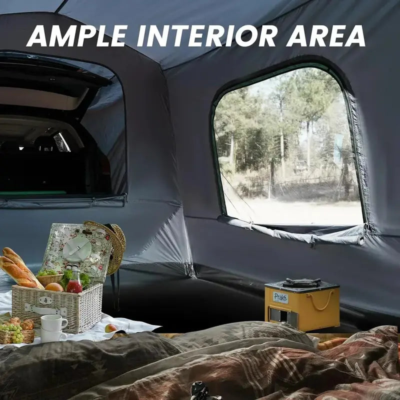 SUV-Style 5â€? Person Waterproof & Windproof Car Camping Tent â€?Rectangular Family-Friendly Roof Tent