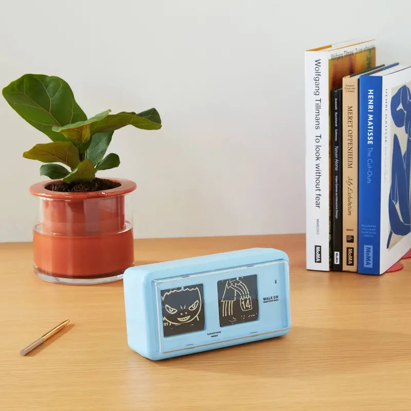 Yoshitomo Nara Blue Walk On Flip Clock