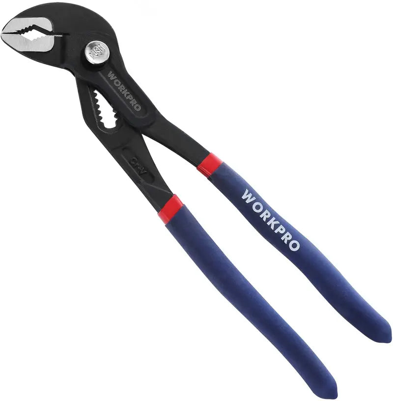 WORKPRO Groove Joint Pliers â€?Ergonomic Comfort-Grip Design for Precision Tasks