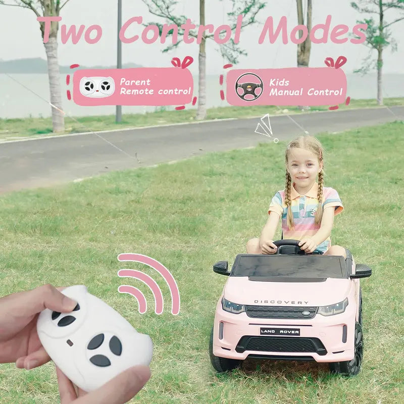TEOAYEAH Licensed Land Rover Kids' Ride-On Car â€?Lithium-Ion Powered, Remote-Controlled, Built-in Music, Realistic Styling