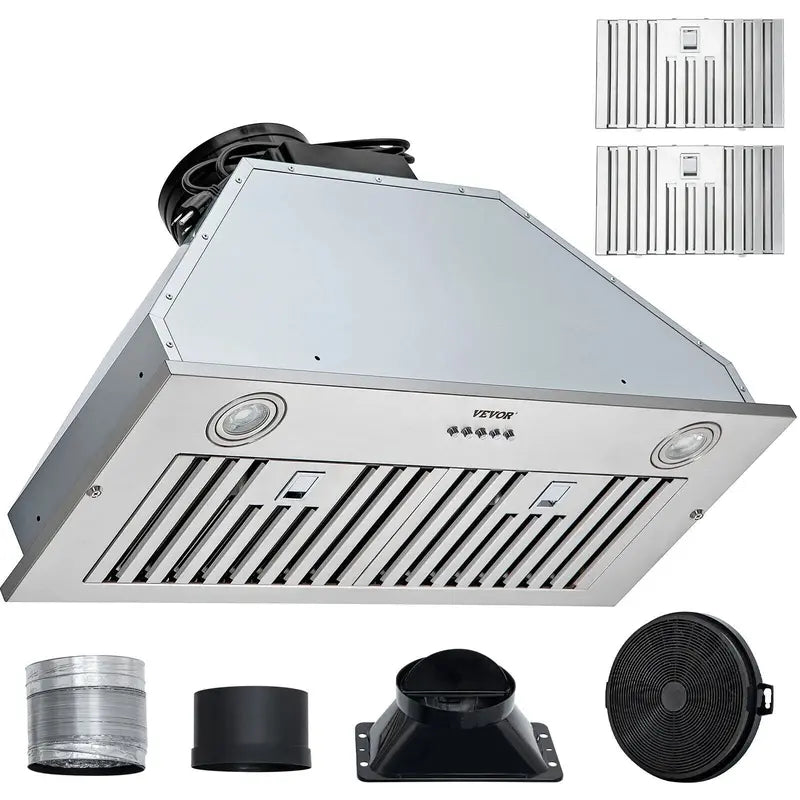 ZGBY 30â€?Built-In/Insert Range Hood 800Cfm 3-Speed Exhaust Fan Kitchen Stove