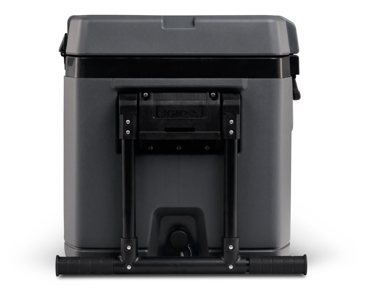 Igloo 72 QT Overland Ice Chest Cooler with Wheels, Gray