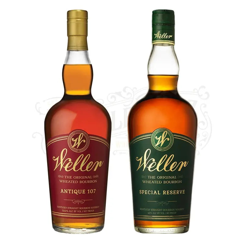 W.L. Weller Antique 107 & Special Reserve Bourbon Duo â€?High-Rye, Small Batch Kentucky Whiskey Set