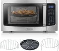 Toshiba ML-EC42P(SS) 4-in-1 Countertop Microwave Oven â€?Convection, Air Fryer, Smart Sensor Cooking, 1.5 Cu Ft, 1000W, Silver