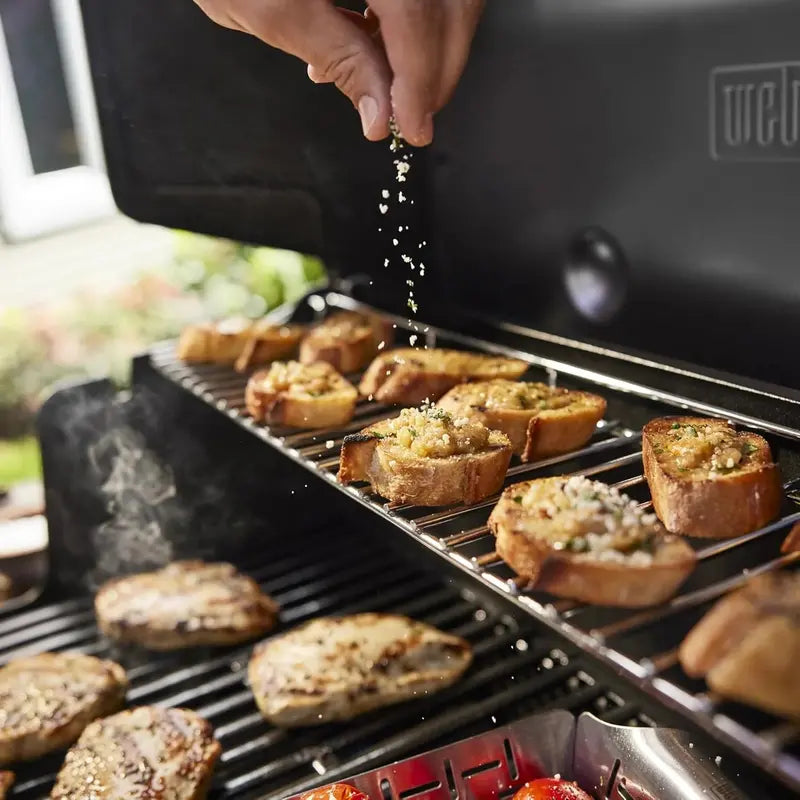 Weber Genesis E-325 Liquid Propane Grill â€?Sleek Black Finish, 3-Burner System, Premium Outdoor Cooking Performance