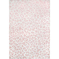 nuLOOM Leopard Print Area Rug, 4' x 6', Baby Pink