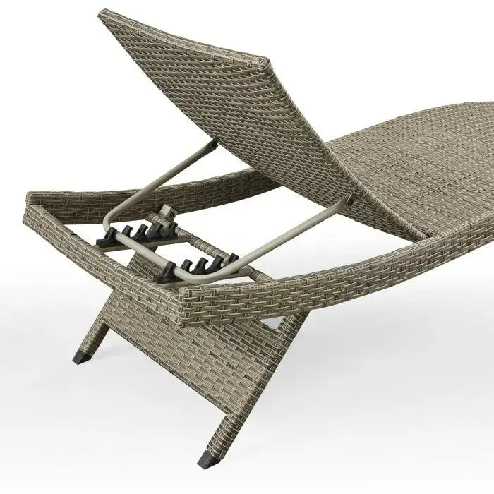 Weatherproof Wicker Chaise Lounge Set â€?Two-Piece Outdoor Lounging Collection