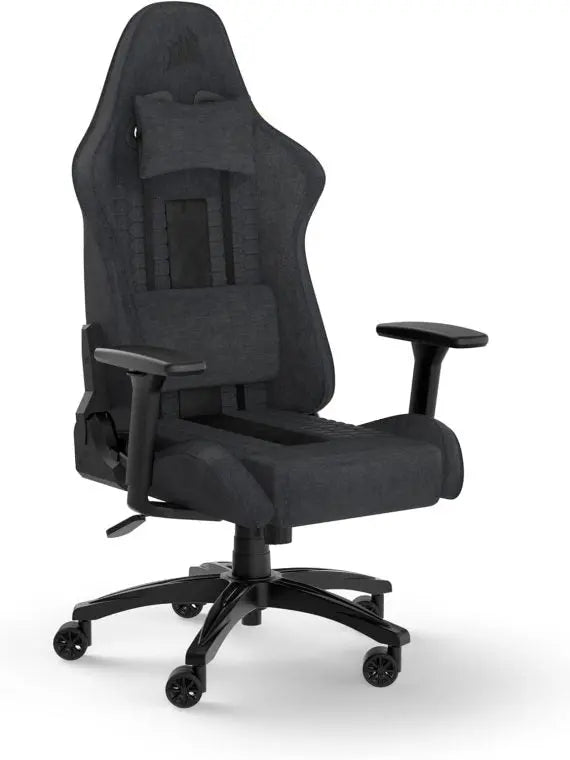 TC100 Relaxed Gaming Chair by TC, One Size, Gray & Black â€?Ergonomic Comfort for Gamers