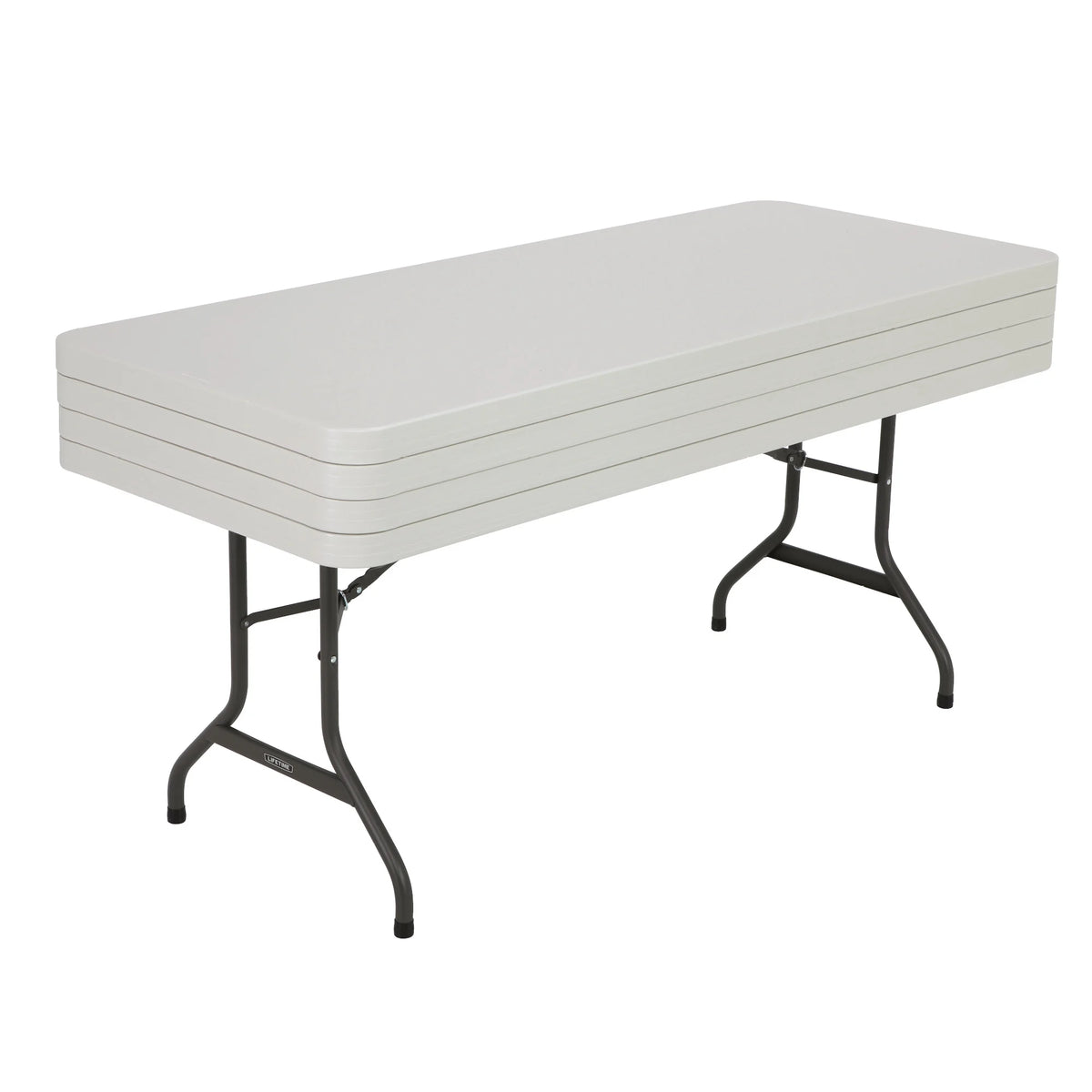 Lifetime 6 Ft. Commercial Plastic Folding Banquet Tables 4 Pack (White Granite)