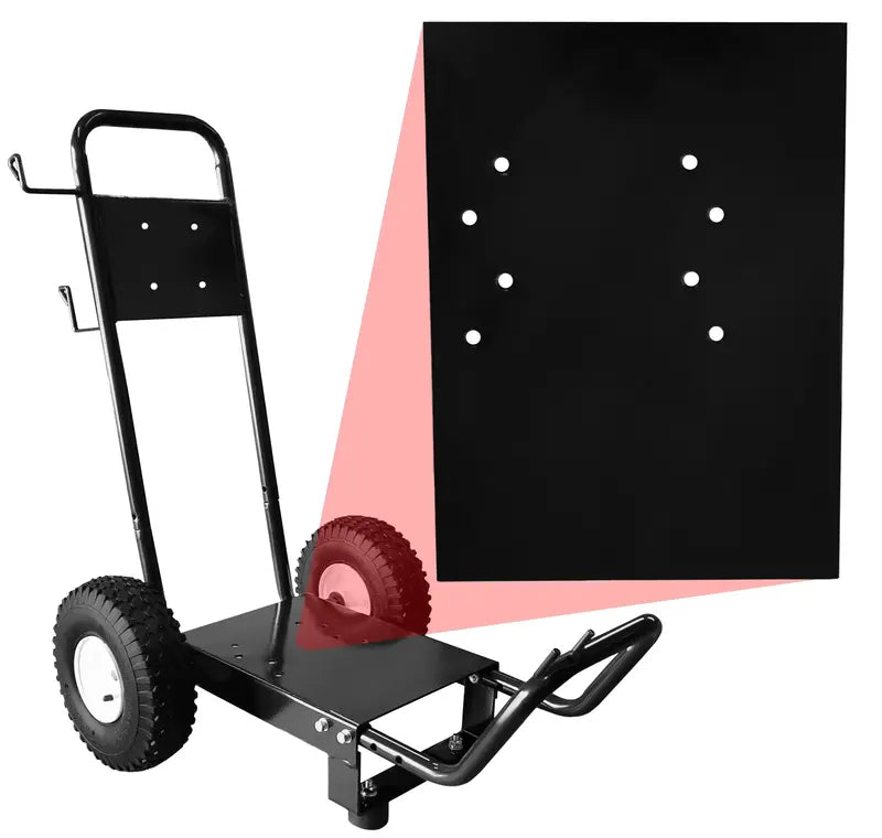 Wheeled Pressure Washer Cart Frame â€?Heavy-Duty Push-Handle Mounting System