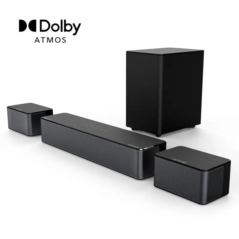 Ultimea 410W Dolby Atmos Sound Bar with Wireless Subwoofer   Immersive 5.1 Surround Sound System for TV