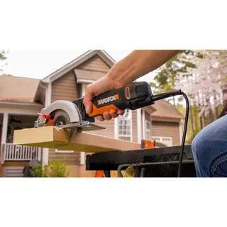 Worx WorxSaw WX439L 4.5 Amp Compact Circular Saw, 4-1/2â€?Blade, One-Hand Operation