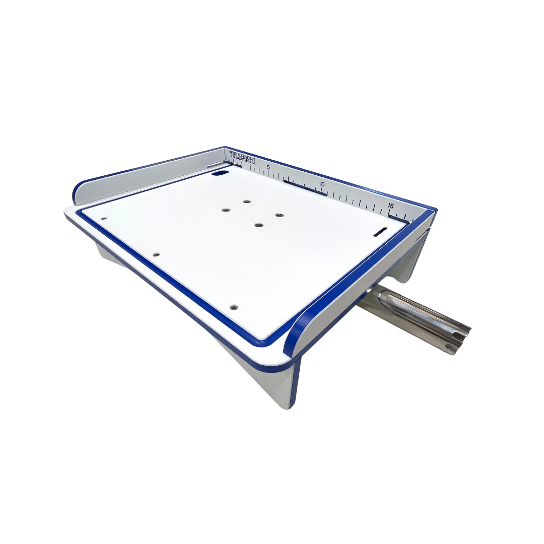 Premium Rod Mount 18" or 33" Raised Fillet Table â€?3-in-1 Bait & Fish Station | Fits Rod Holders, Buckets & Flat Surfaces | Marine-Grade HDPE | Ruler, Juice Groove, Knife & Tool Slots