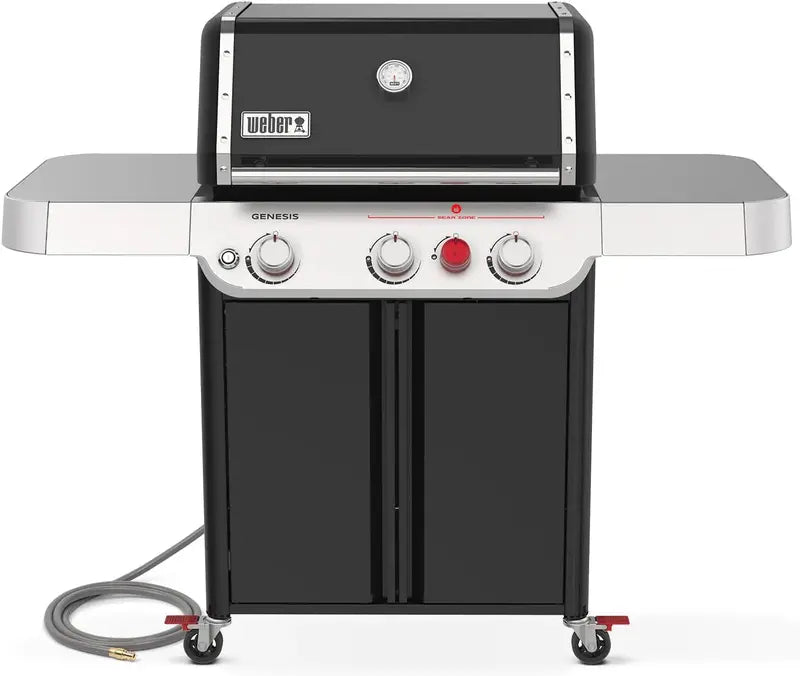 Weber Genesis E-325 Liquid Propane Grill â€?Sleek Black Finish, 3-Burner System, Premium Outdoor Cooking Performance