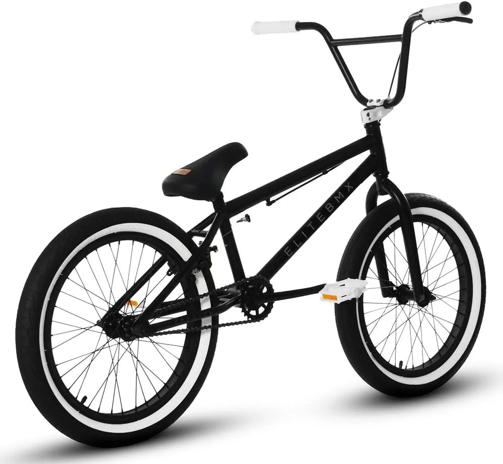 Elite BMX Bicycle 20 Freestyle Bike - Stealth Blue Purple Ideal for Ages 7 to 18 Years