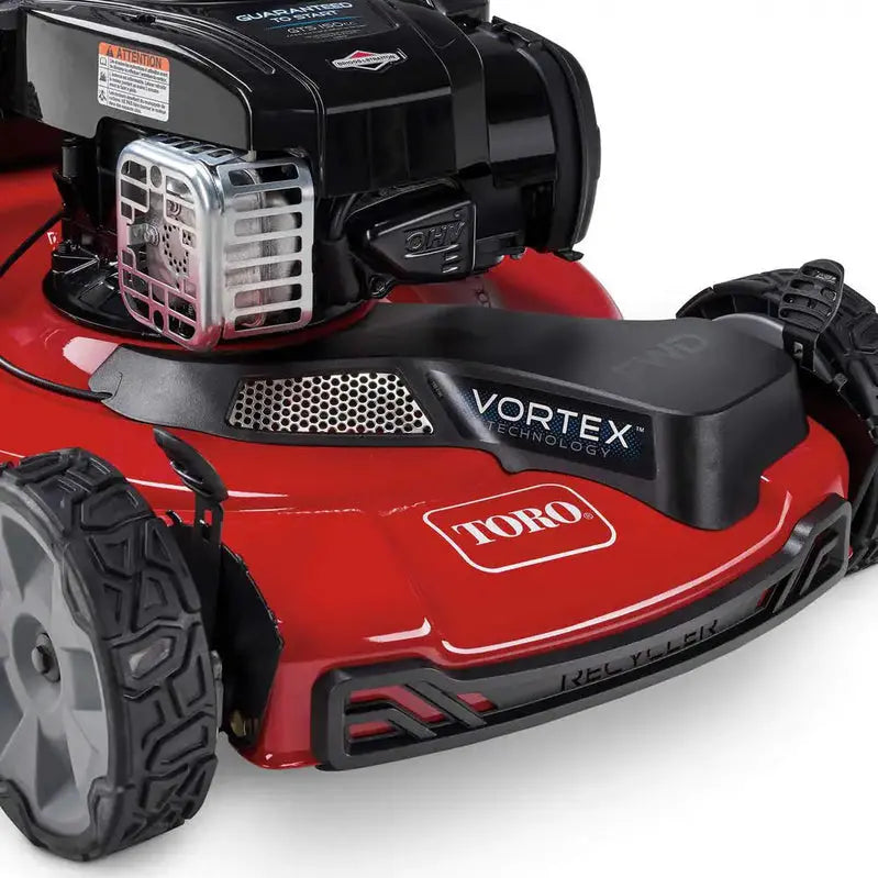 Toro 22-Inch Recycler Lawn Mower â€?Briggs & Stratton High-Wheel FWD Self-Propelled Model with Super Bagger