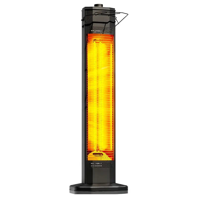 Tower-Style Electric Patio Heater with Digital Timer & Remote Control