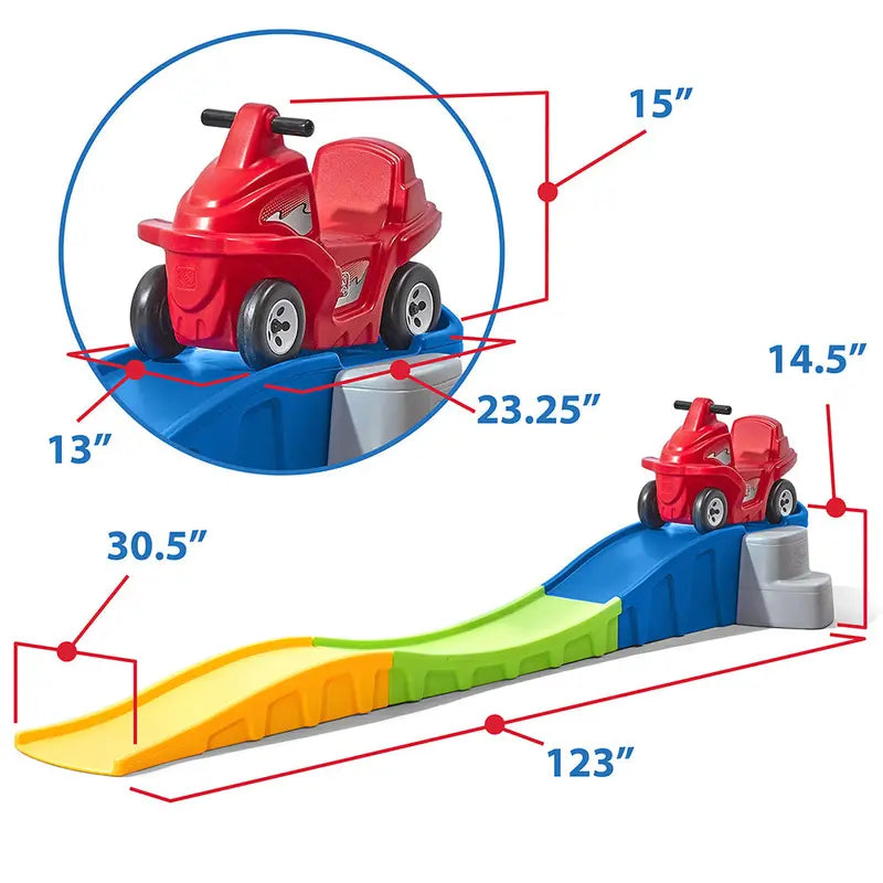 Step2 Anniversary Edition Roller Coaster Ride-On Toy â€?Up-and-Down Track Fun for Toddlers