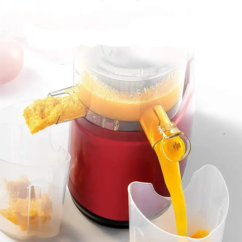 Wide-Feed Electric Juicer for Whole Fruits â€?Fast Cold-Press Extraction
