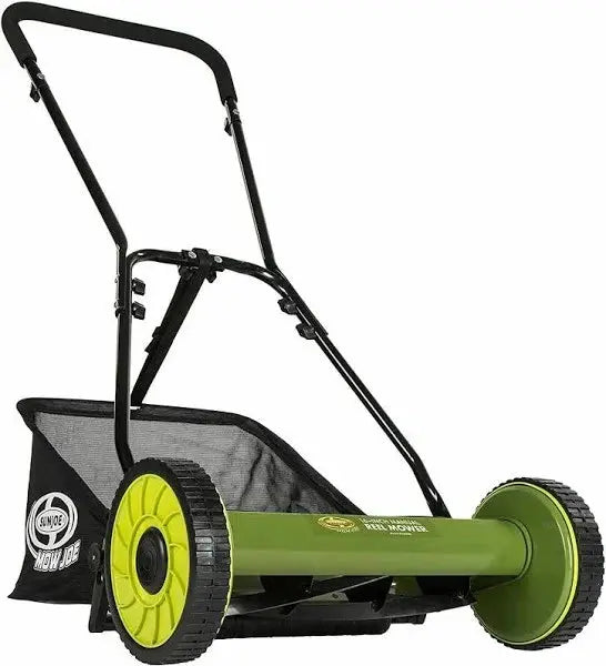 Sun Joe MJ500M Manual Reel Mower â€?16-Inch Eco-Friendly Push Lawnmower with Grass Catcher