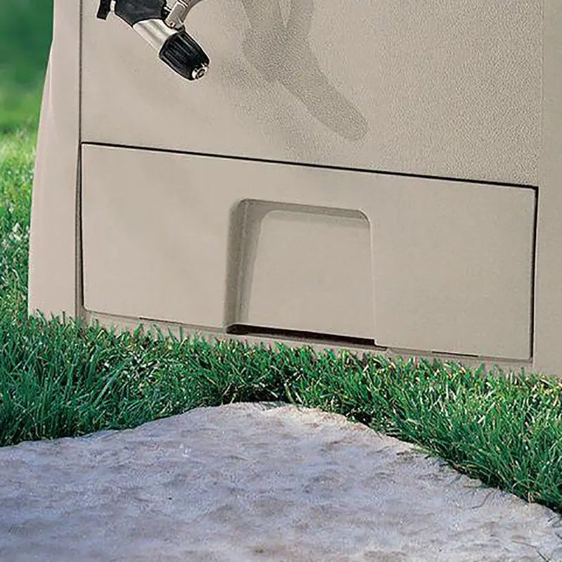 Suncast Powerwind Auto-Rewind 100-Foot Hose Reel â€?Light Taupe Smart Retraction System