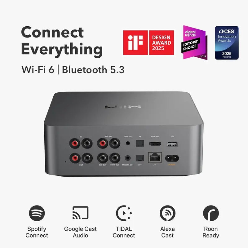 Touchscreen Digital Preamp and Music Streaming Device