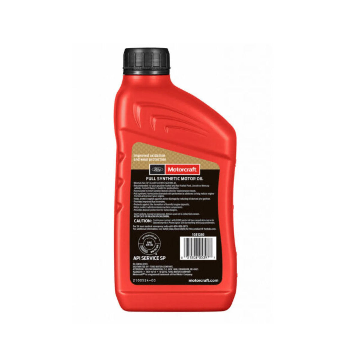 Engine Oil - Full Synthetic Motor Oil Motorcraft XO - 5W30 - Q1FS Pack of 10