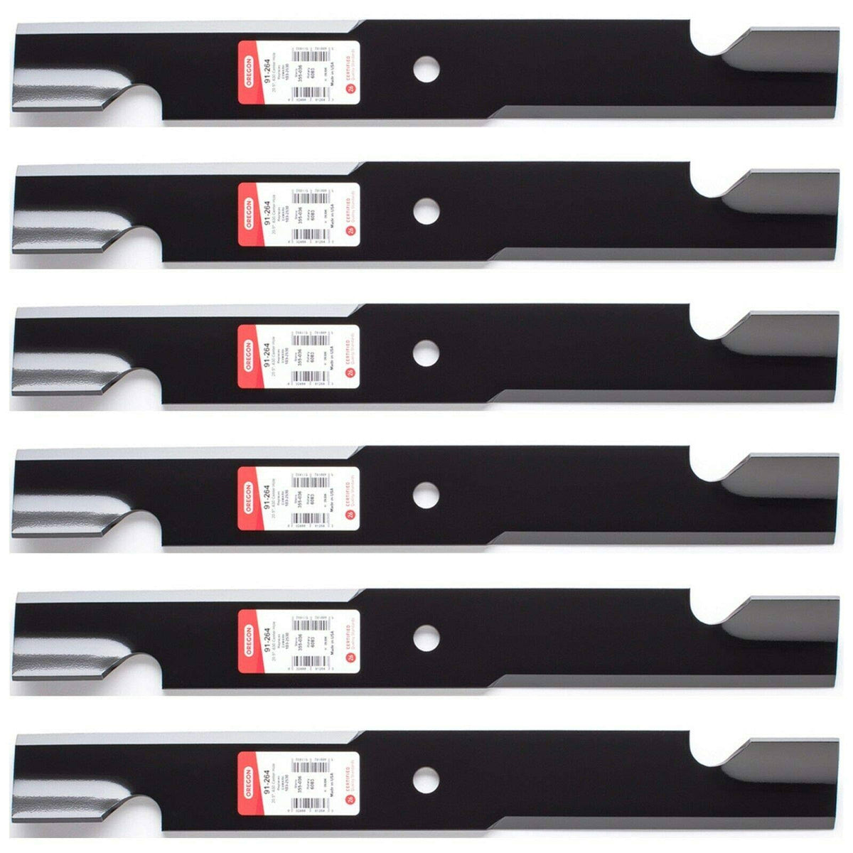 Oregon 6 Pack of Genuine OEM Replacement Mower Blades #91-264X-6PK