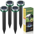 Mole Repellent Solar Powered Gopher Repellent Ultrasonic Solar Powered Sonic Mole Deterrent Stakes, Snake Groundhog Repellent for Yard, Garden, Lawn